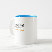 Reiher-Paar-Foto-Tasse Zweifarbige Tasse (Vorderseite Links)