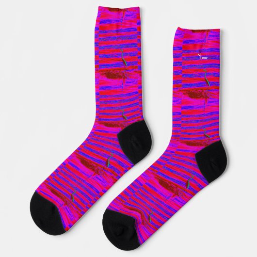 Reiher Rosa/Blau Thunder_Cove Socken (Linkes Detail)