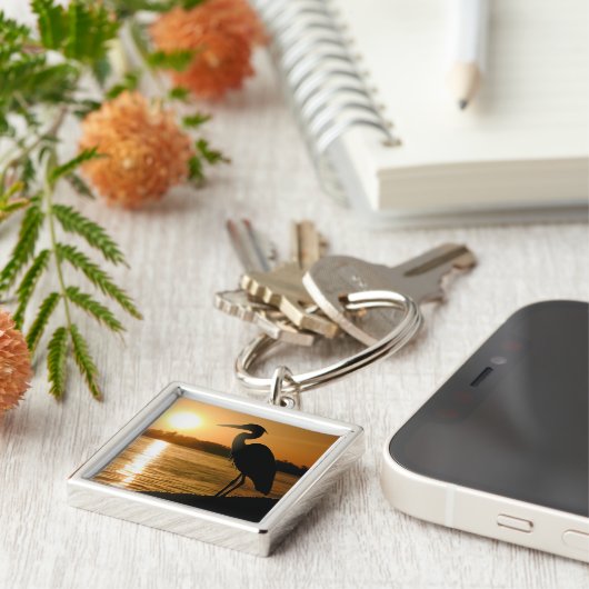 Reiher Schlüsselanhänger (Seite)