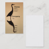 Reiher-Silhouette Visitenkarte (Vorne/Hinten)