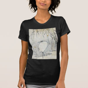 Reiher unter einem Weidebaum durch Ryuryukyo, T-Shirt
