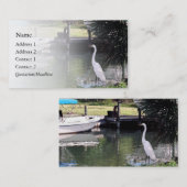 Reiher Visitenkarte (Vorne/Hinten)