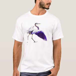 Reiher-Vogel-Tier-Tier-Sumpfgebiete T-Shirt