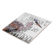 Reiher-Vogel-Tier-Tiere Fliese (Seite)