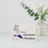 Reiher-Vogel-Tier-Tiere Visitenkarte (Stehend Vorderseite)