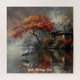 Reiher-Wandkunst Puzzle