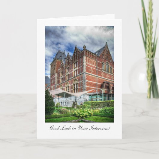 Reijks Museum, Amsterdam - Interview Viel Glück Karte (Vorderseite)