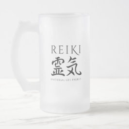 Reiki 霊 気 mattglas bierglas