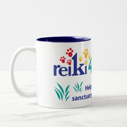 Reiki 4 Pelz-KinderTasse Zweifarbige Tasse (Links)