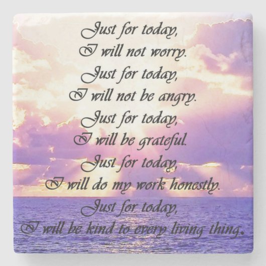 Reiki, 5 Prinzipien, Heilenergie, Untersetzer (Vorderseite)