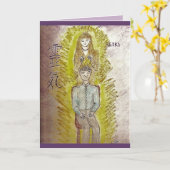 Reiki & Affirmations erhalten gute Grußkarte Karte (Gelbe Blume)