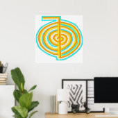 Reiki Alternative Natural Healing Symbol Chokurei Poster (Heimbüro)