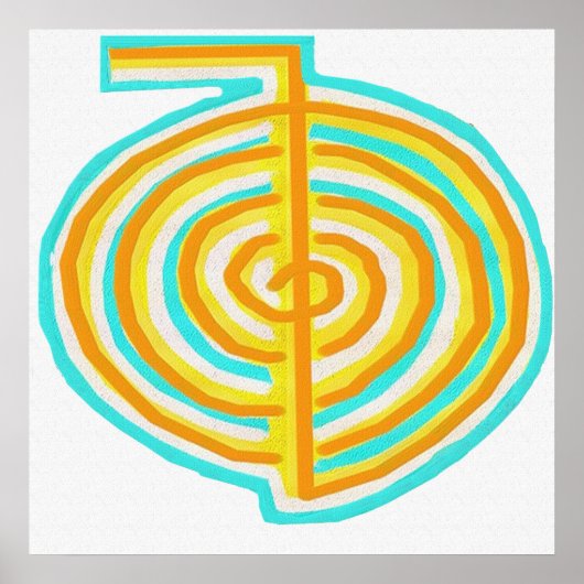 Reiki Alternative Natural Healing Symbol Chokurei Poster (Vorne)