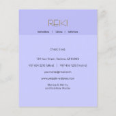 Reiki (anpassbar) flyer (Hinten)