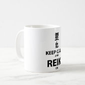 Reiki auf Tasse! Kaffeetasse (Vorderseite Links)