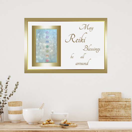 Reiki Blessings Design Poster (Küche)