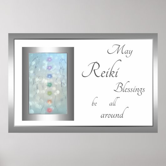 Reiki Blessings Design Poster (Vorne)
