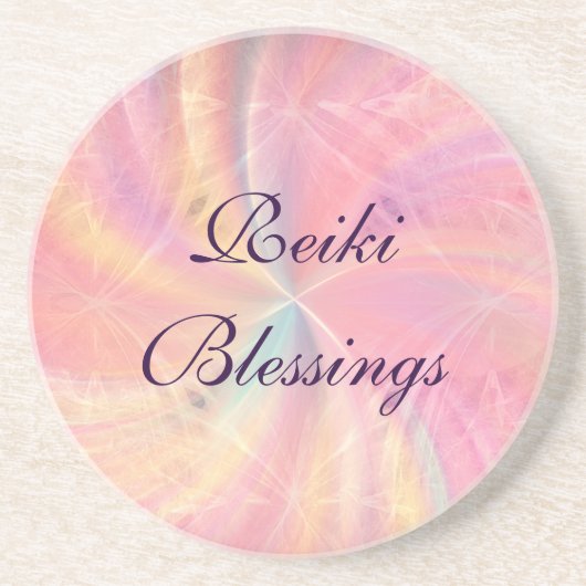 Reiki Blessings Getränkeuntersetzer (Vorne)
