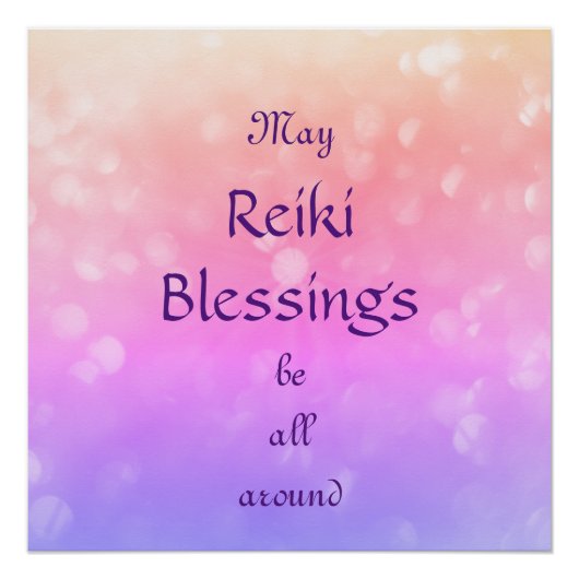 Reiki Blessings Poster (Vorderseite)