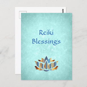 Reiki Blessings  Postkarte