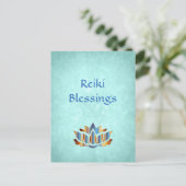 Reiki Blessings Postkarte (Stehend Vorderseite)