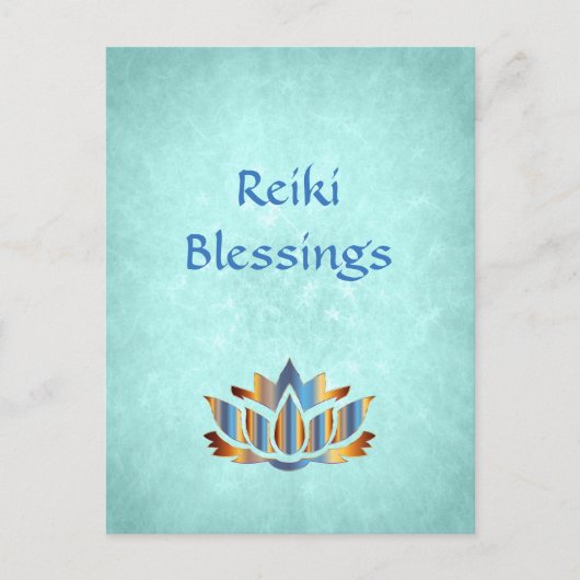Reiki Blessings Postkarte (Vorderseite)