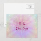 Reiki Blessings Postkarte (Vorne/Hinten)