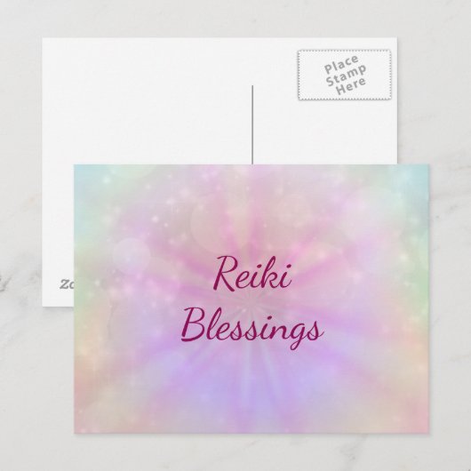 Reiki Blessings Postkarte (Vorne/Hinten)