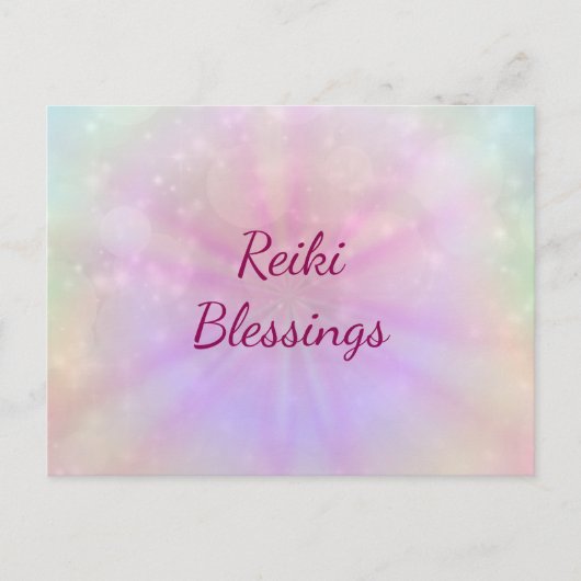 Reiki Blessings Postkarte (Vorderseite)