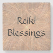 Reiki Blessings Steinuntersetzer (Vorderseite)