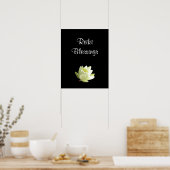 Reiki Blessings white Lilly Poster (Küche)