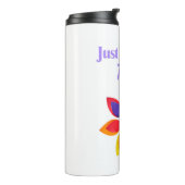 Reiki Blume T - Shirt Thermosbecher (Nach links gedreht)