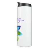 Reiki Blume T - Shirt Thermosbecher (Nach rechts gedreht)