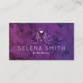 Reiki Business Card mit Chakras Visitenkarte (Vorderseite)