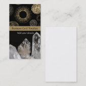 Reiki Cards - Template White Quarz Crystals Visitenkarte (Vorne/Hinten)