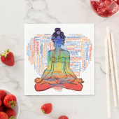 Reiki/Chakra Serviette (Beispiel)