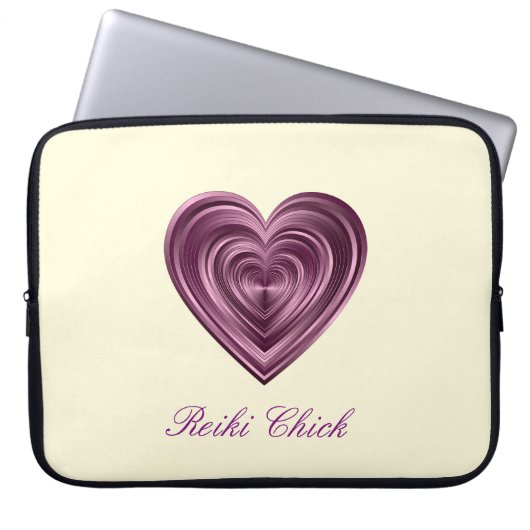 Reiki Chick Laptopschutzhülle (Vorderseite)