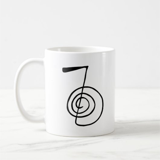 Reiki: Cho Ku Rei: Das Power-Symbol für heute Kaffeetasse (Links)