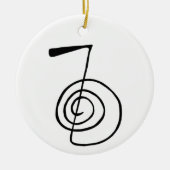 Reiki: Cho Ku Rei: Das Power-Symbol Keramik Ornament (Vorne)