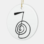 Reiki: Cho Ku Rei: Das Power-Symbol Keramik Ornament (Links)