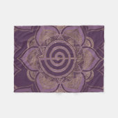 Reiki Cho Ku Rei - Pastell und Gold Fleecedecke (Vorderseite (Horizontal))