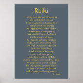 'Reiki Connection' Gedicht art Poster (Vorne)