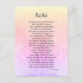Reiki Connection Gedicht Art Postkarte (Vorderseite)