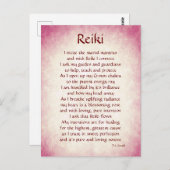 Reiki Connection Gedicht art Postkarte (Vorne/Hinten)