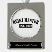 Reiki Designs Banner-Ornament Silber (Vorderseite)