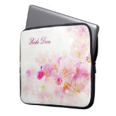 Reiki Diva Pink Blossom Laptop Fall Laptopschutzhülle (Vorderseite Links)