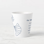 Reiki empfängt die neueste Tasse. Blau Milchtasse (Vorderseite)