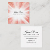 *~* Reiki Energie-heilende Explosions-helle Quadratische Visitenkarte (Vorne/Hinten)