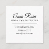 *~* Reiki Energie-heilende Explosions-helle Quadratische Visitenkarte (Rückseite)