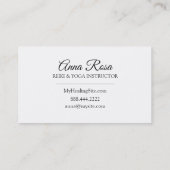 *~* Reiki Energie-heilende Schein-Strahlen Visitenkarte (Rückseite)